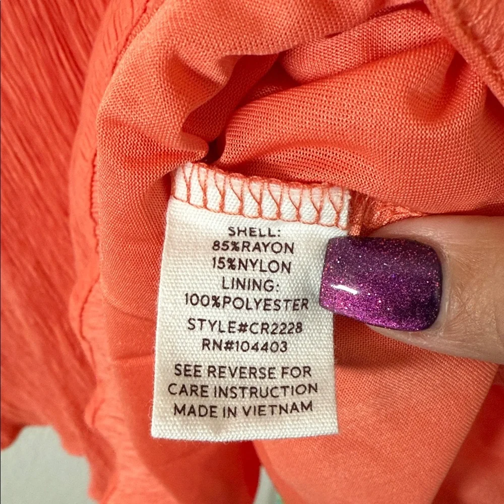 Altar'd State Coral Midi Dress medium - Picture 4 of 5